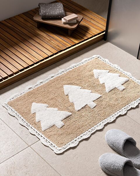Lumièrematin Bath Mat - White/Beige - 50x80 cm - 0