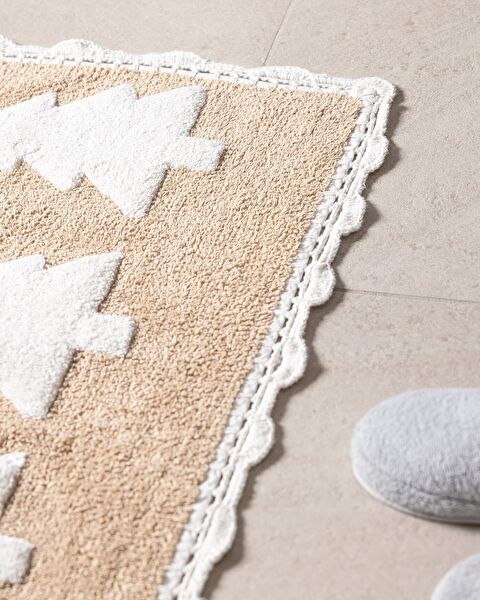 Lumièrematin Bath Mat - White/Beige - 50x80 cm - 2