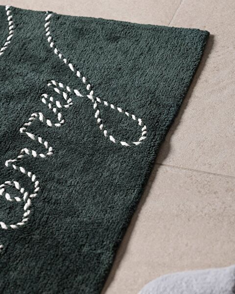 Espritmer Bath Mat - Green/White - 50x80 cm - 2