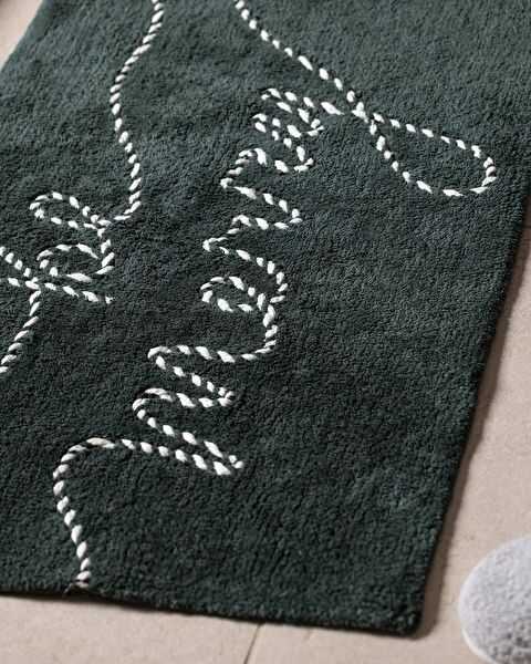 Espritmer Bath Mat - Green/White - 50x80 cm - 1