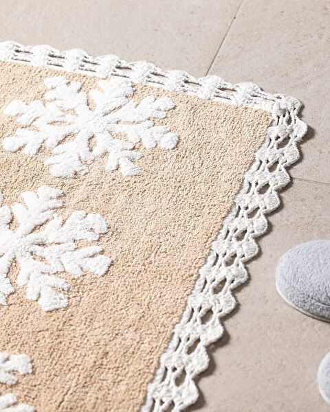 Rosévie Bath Mat - White/Beige - 50x80 cm - 2