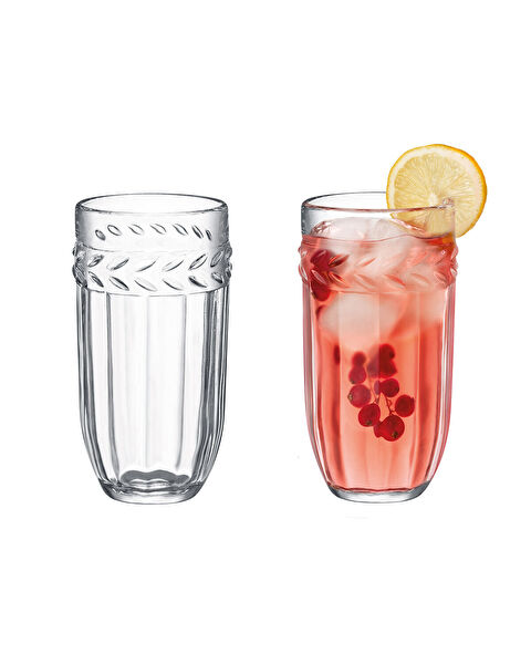 Medeline Set of 4 Soft Drink Glasses - 350 ml - 1