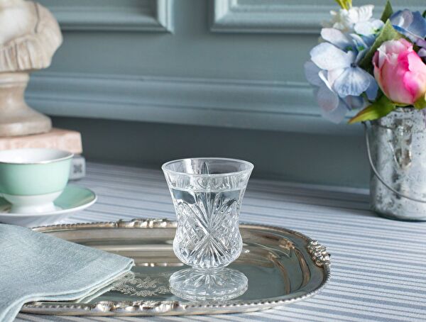 Aron Set of 4 Footed Coffee Glasses 55 ml - 0