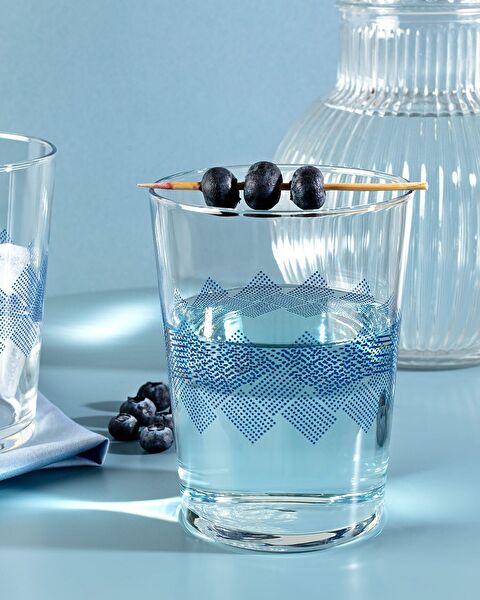 Blue Rugs Pierretta Lot de 4 verres à boisson gazeuse - 510 ml - 0