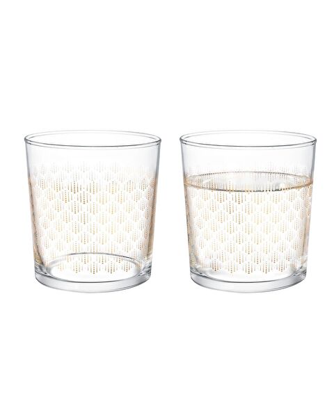 Verre à eau Golden Rain Pierretta - Lot de 4 - 380 ml - 1