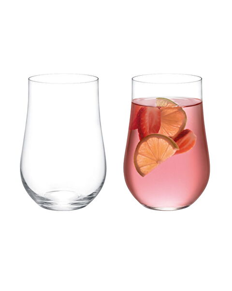 Mathilda Lot de 4 verres à boissons gazeuses en cristal – 450 ml - 1