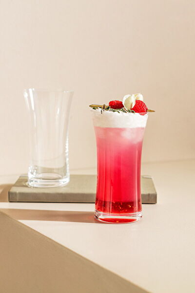 Grace Lot de 4 verres à boissons gazeuses en cristal – 340 ml - 0