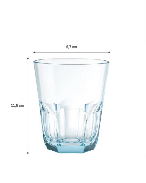 Gobelet en plastique Domme 2 pièces - Turquoise - 445 ml - 5