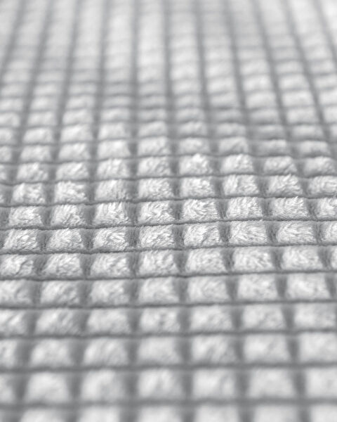 Emile Welsoft Çift Taraflı Emboss Çift Kişilik Battaniye - Gri - 3