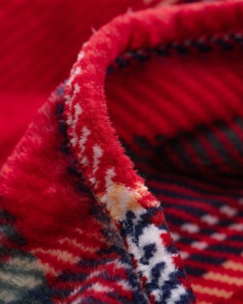 Delit Welsoft Printed Double Blanket - Red - 4