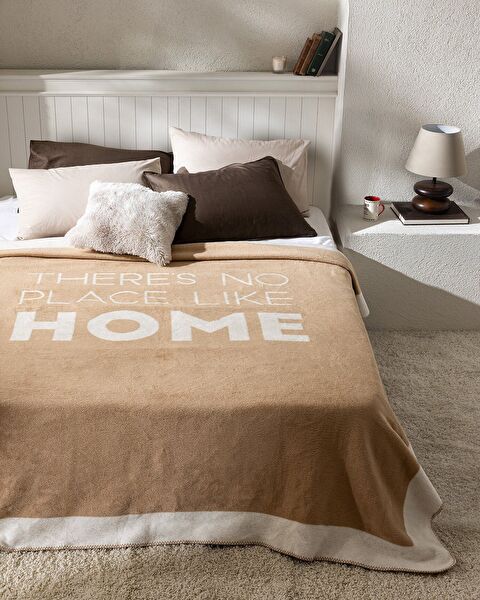 Angers Double Cotton Jacquard Blanket - Mink - 0