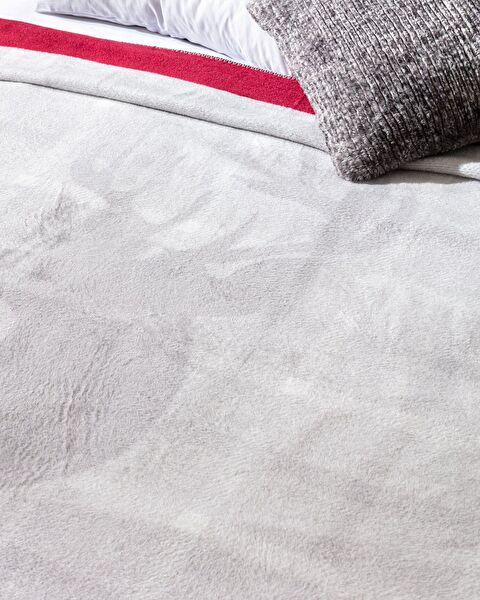 Aude Single Baumwoll-Jacquard-Decke – Grau - 2