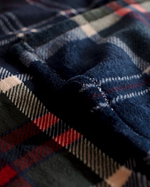 Tignes Double Welsoft Fleece Printed Blanket - Navy Blue - 4