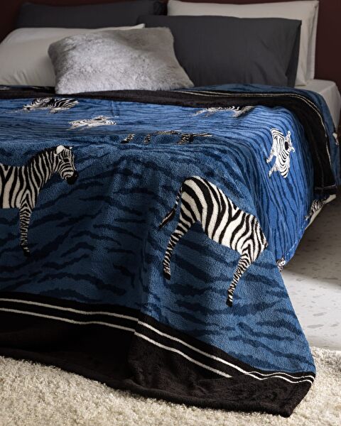 بطانية زيبريس ويلسوفت مطبوعة - 1