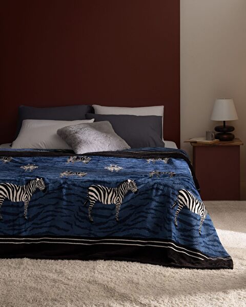 بطانية زيبريس ويلسوفت مطبوعة - 0