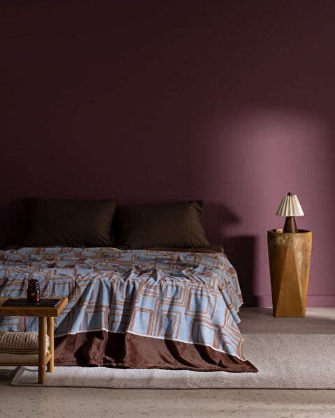 Breville Çift Kişilik Welsoft Polar Baskılı Battaniye - Açık Mavi - 0