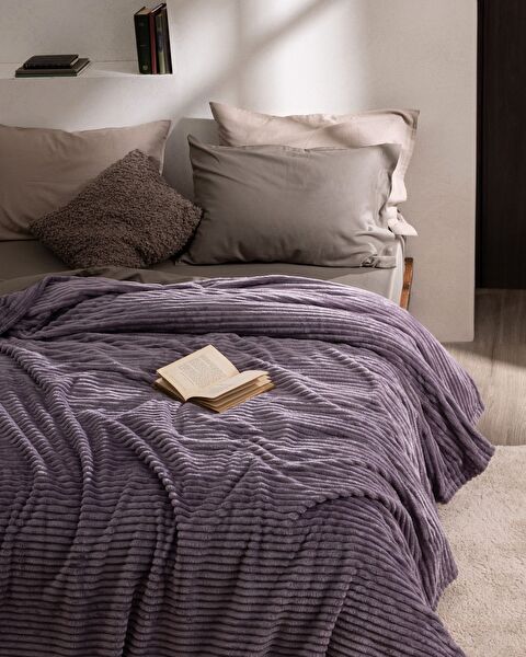 بطانية ويلو سوفت سادة  Corbeau - 1