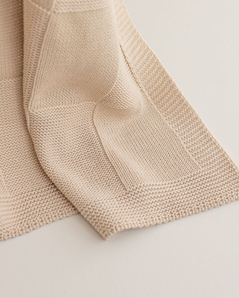 Couverture TV en tricot Perret - Beige - 3