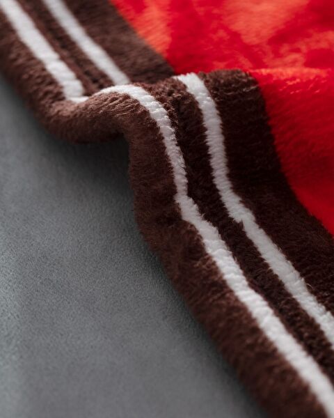 Zebresse Welsoft Polar Printed TV Blanket - Orange - 3