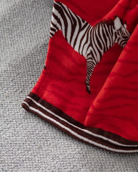 Zebresse Welsoft Polar Printed TV Blanket - Orange - 2