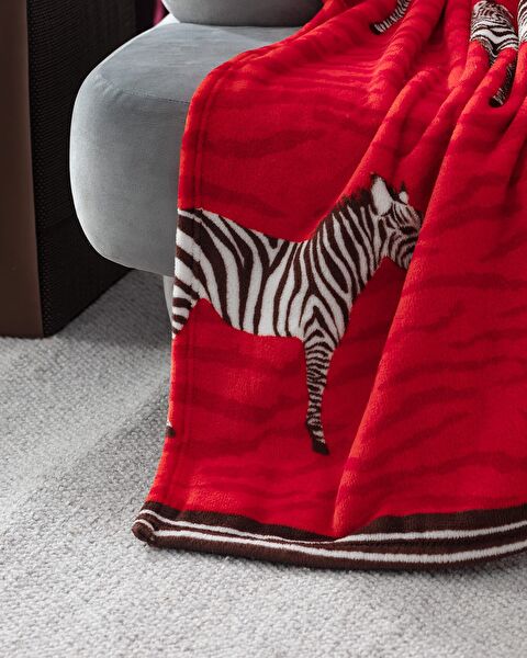 Zebresse Welsoft Polar Printed TV Blanket - Orange - 1