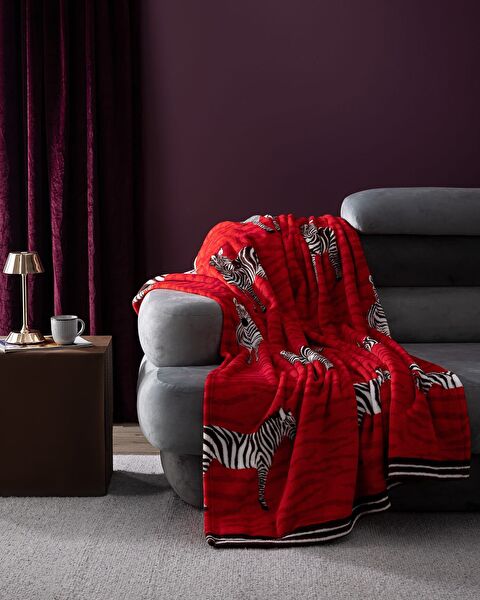 Zebresse Welsoft Polar Printed TV Blanket - Orange - 0