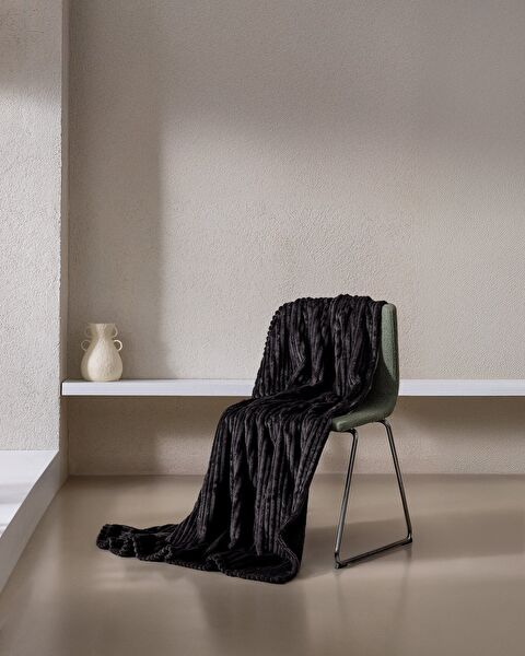 بطانية ويلو سوفت سادة  Corbeau - 0