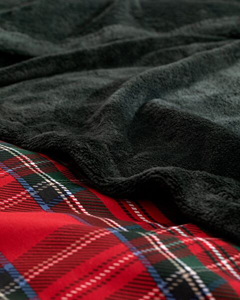 Andray Single Duvet Cover Set with Blanket - Green - 7