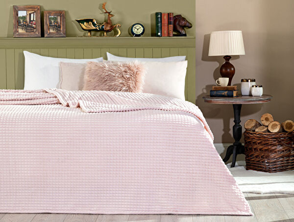 Emile Welsoft Polar Double-Sided Emboss Single Blanket - Powder - 0