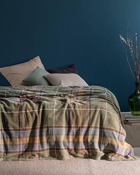 Couverture polaire imprimée simple Antonin Welsoft - Kaki - 0