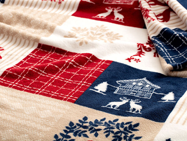 Albert Welsoft Polar Printed Single Blanket - Beige - 3