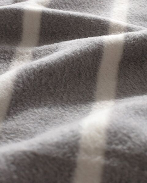 Lozere Single Cotton Jacquard Blanket - Gray - 5