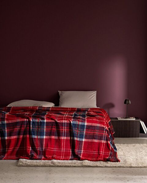 Tignes Single Welsoft Fleece Printed Blanket - Red - 0