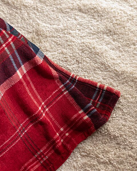 Tignes Single Welsoft Fleece Printed Blanket - Red - 3