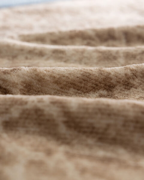 Serpent Single Welsoft Fleece Printed Blanket - Beige/Blue - 4