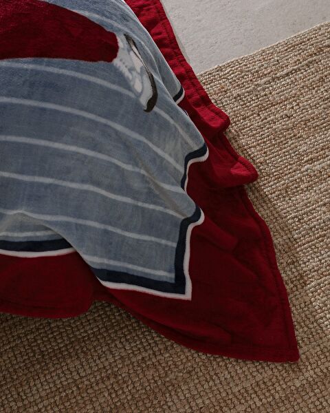 Fares Bear Single Welsoft Fleece Bedruckte Decke – Beige - 2