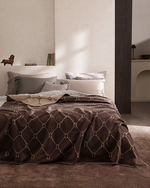 بطانية قطنية جاكارerouan - 0