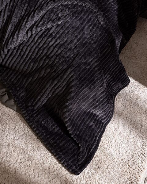 بطانية ويلو سوفت سادة  Corbeau - 3