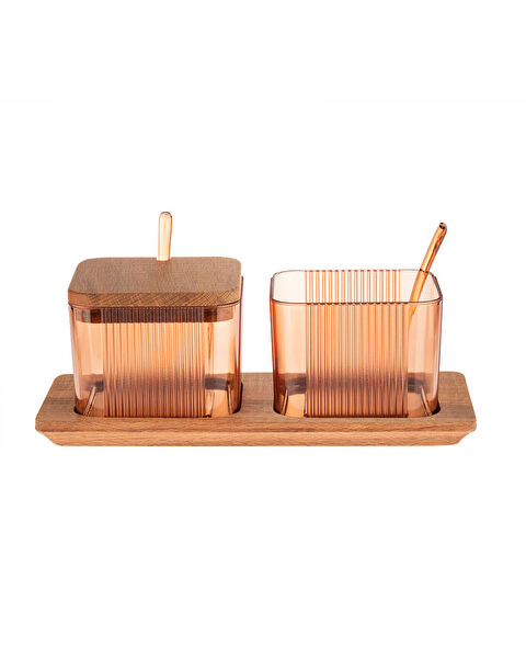 Renard Ahşap Kapaklı Baharatlık 2'li - 3