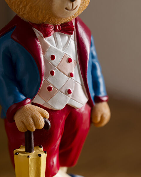 Colin Figurine - Navy Blue/Claret Red - 4