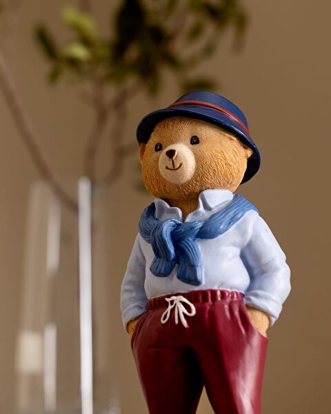 Benoit Figurine - Navy Blue/Beige - 2