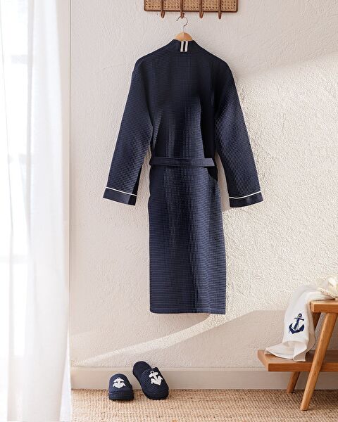 Marty Kimono Unisex Bathrobe/slippers Set - 1