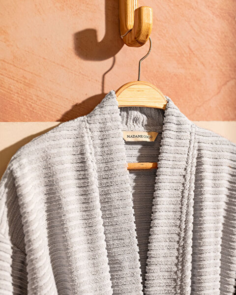 Carla Ensemble Peignoir Unisexe À Col Kimono - 3