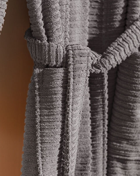 Carla Kimono Collar Unisex Bathrobe Set - 2