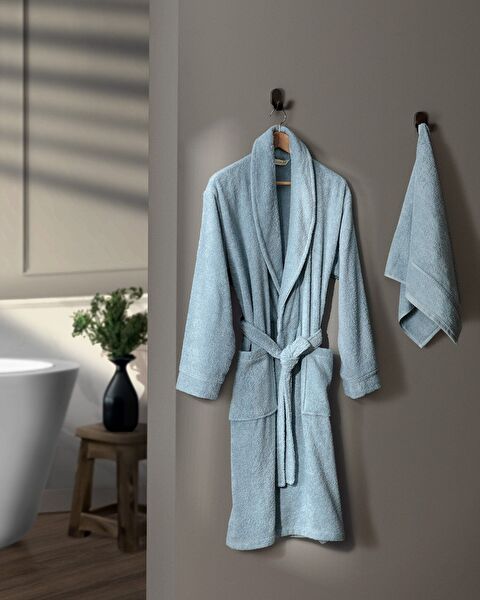 Avril Shawl Collar Unisex Bathrobe Set - 0