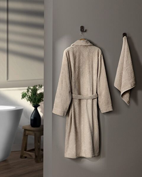 Avril Shawl Collar Unisex Bathrobe Set - 1