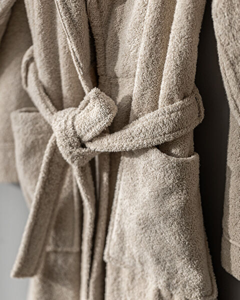 Avril Shawl Collar Unisex Bathrobe Set - 4