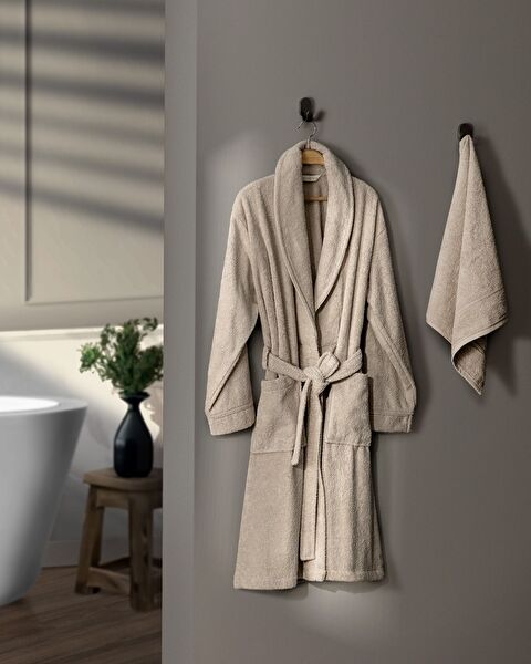 Avril Shawl Collar Unisex Bathrobe Set - 0