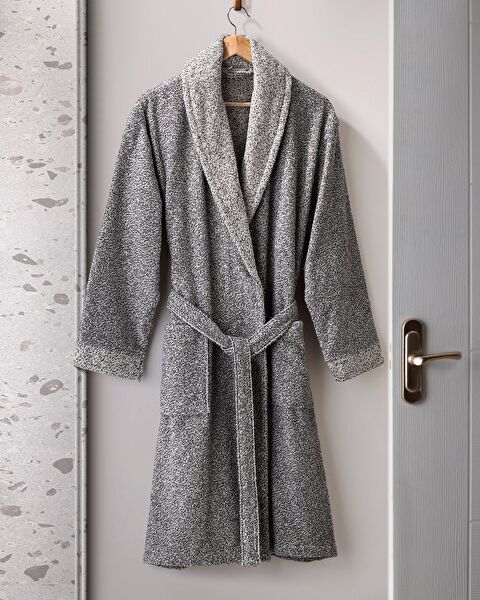 Brest Shawl Collar Unisex Bathrobe - 0