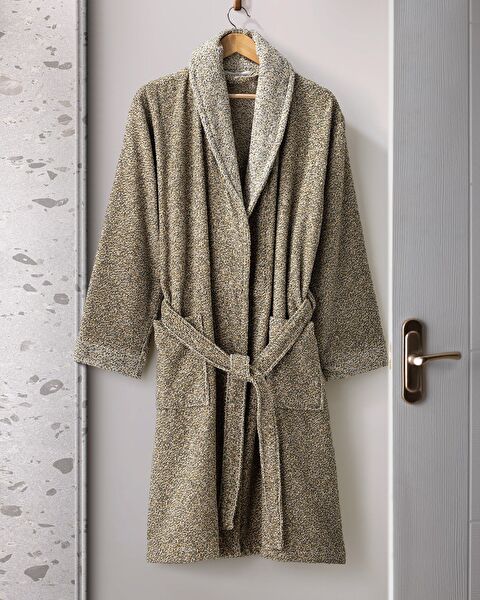 Brest Shawl Collar Unisex Bathrobe - 0